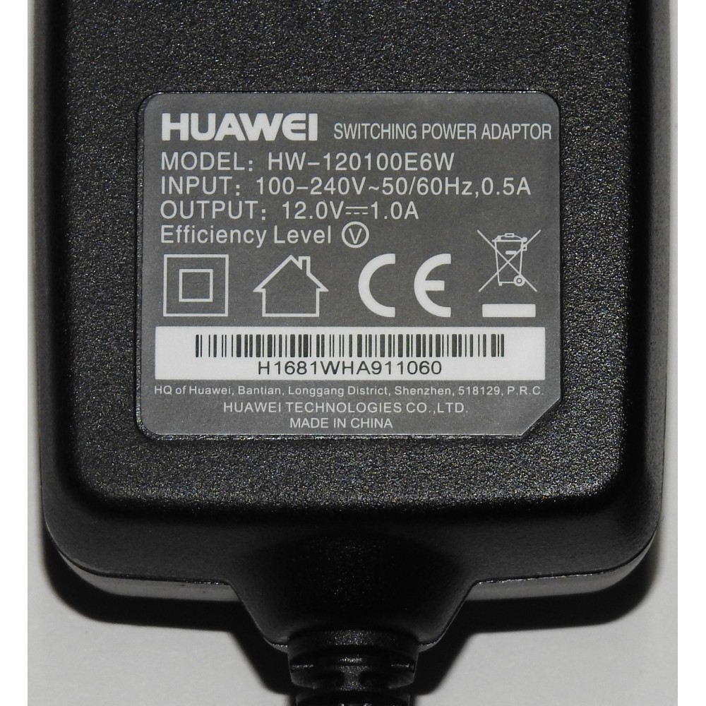 Блок питания Huawei 12V 1A купить в Краснодаре по выгодной цене в  интернет-магазине СМАРТЕН. Безлимитный интернет 3G/4G+ Мегафон, МТС,  Билайн, TELE2,Ростелеком, Yota